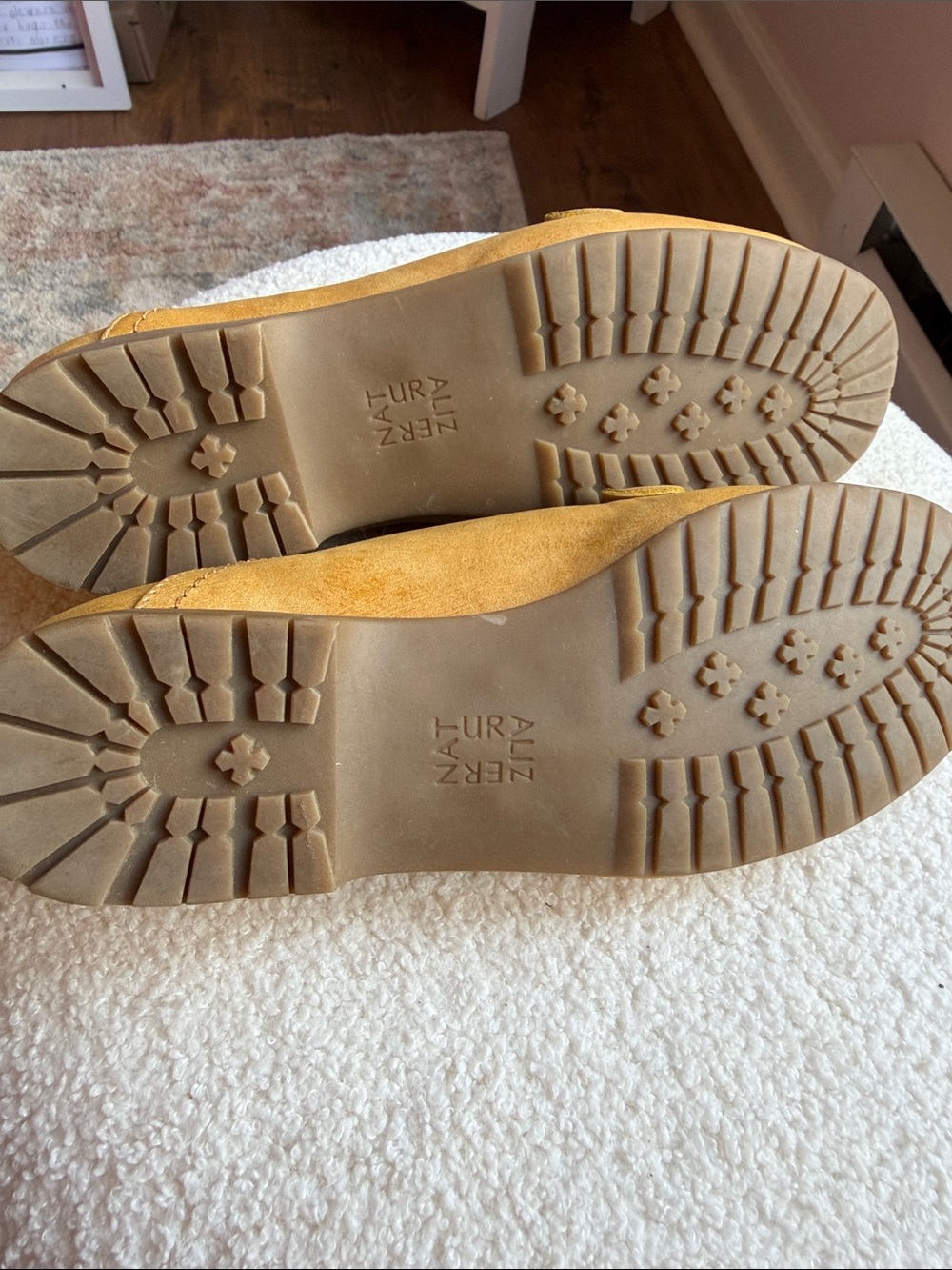 Naturalizer Mustard Suede Loafers - Picture 3 of 5